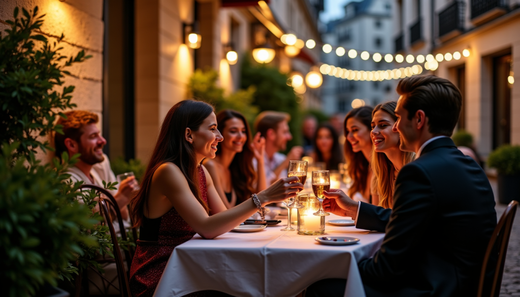 Restaurants pour faire la fête à Paris nichés dans le Marais