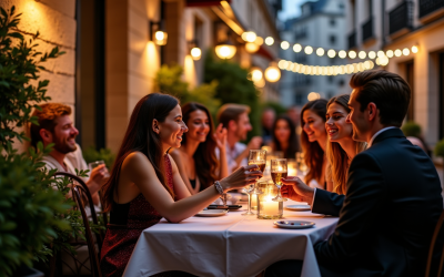 Restaurants pour faire la fête à Paris nichés dans le Marais